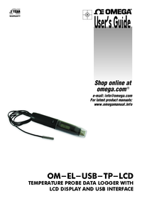 Thumbnail of document Manual - OM-EL Thermistor Probe Temperature Data Logger w/LCD Display